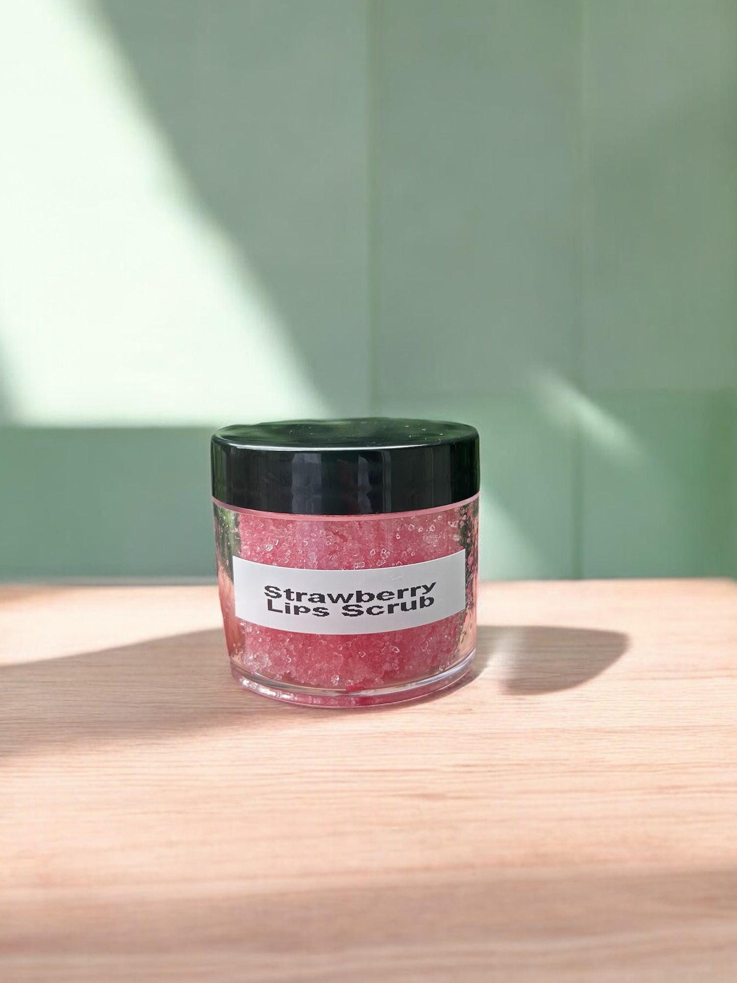 Strawberry lips scrub